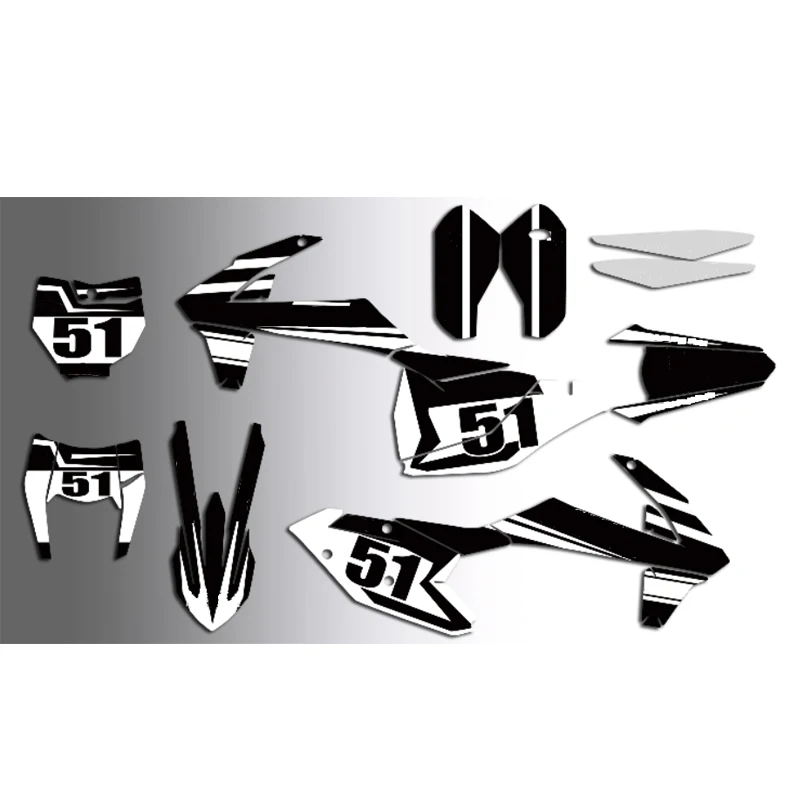 

Free Custom Graphic Background Decal Sticker Kit For KTM 125-500 EXC XC XCF 2017 2018 2019 2020 SX SXF SX-F 2016-2018