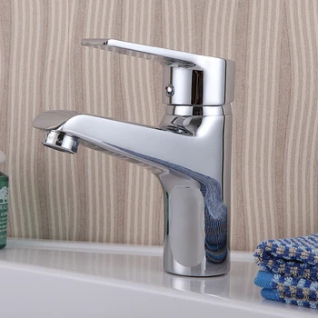 

Free shipping bathroom basin faucet hot&cold water mixer deck mounted brass tap sink mixer tap 8001