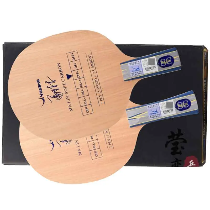 Lama Da Ping-Pong Originale Yasaka Malin Soft Carbon Soft Carbon Marlin Carbon Table Tennis Racchetta Paddle Racchetta Sport