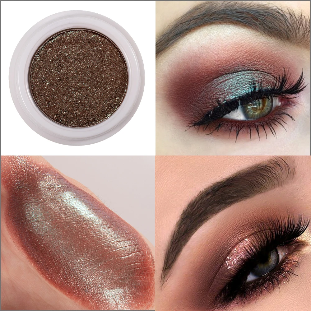 

Makeup 2019 handaiyan Eye Shadow Shimmer Color Palette Waterproof Pigmenty Glitter Eyeshadow Brown Nude Makeup