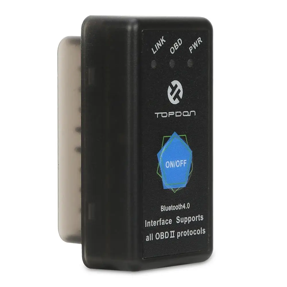 TOPDON автоматический Wi-Fi Bluetooth ELM327 PICI8F25K80 автомобильный EOBD новейший считыватель кодов DIY двигатель obd2 сканер диагностический инструмент - Цвет: BLUE-TOOTH