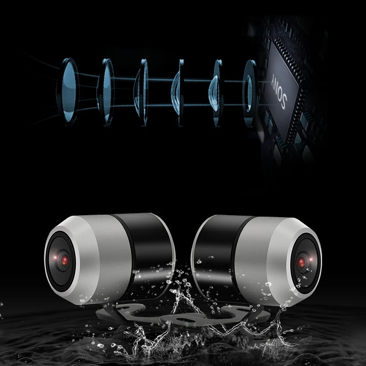 3 дюйма, Wi-Fi, 1080P+ 1080P FHD Видеорегистраторы для мотоциклов Dual Камера спереди и вид сзади Водонепроницаемый gps вождения видео Регистраторы
