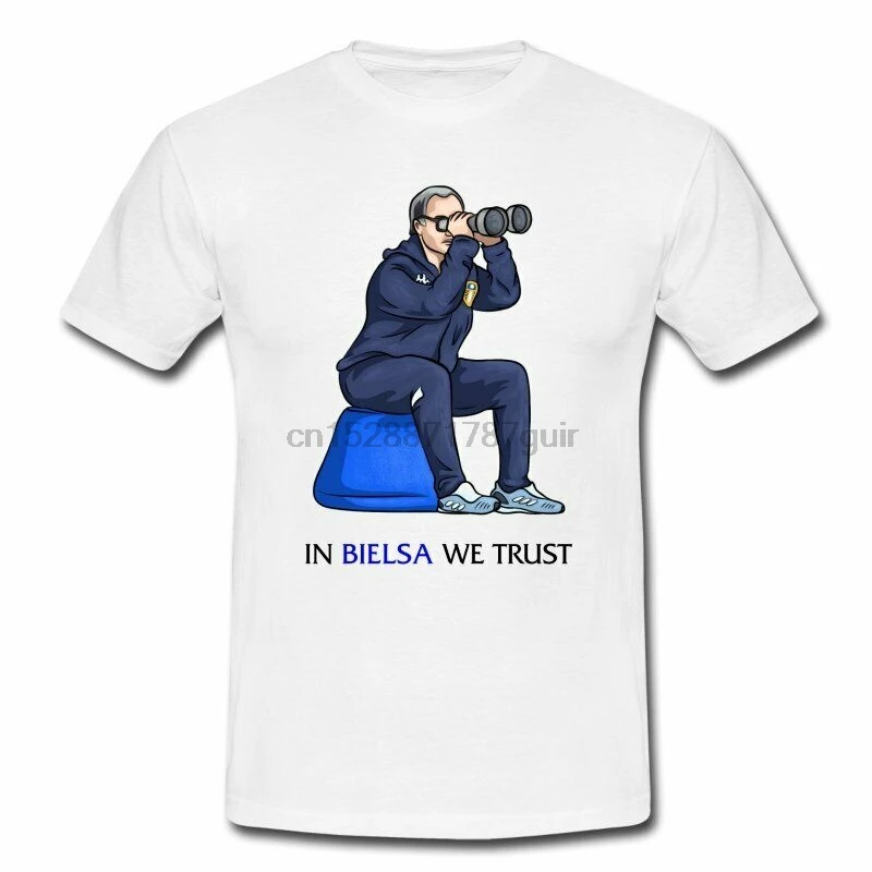 

Leeds United T-Shirt IN BIELSA WE TRUST Spygate LUFC Utd Marcelo El Loco Elland