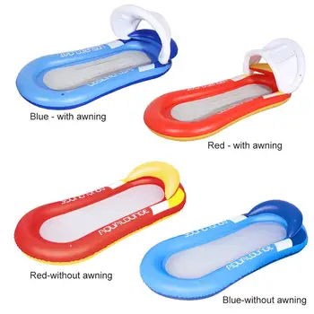 

Floating Bed Floating Chair Adults Swimming Pool PVC with Adjustable Backrest Kids Lounge Inflatable Pool Float Summer Beach