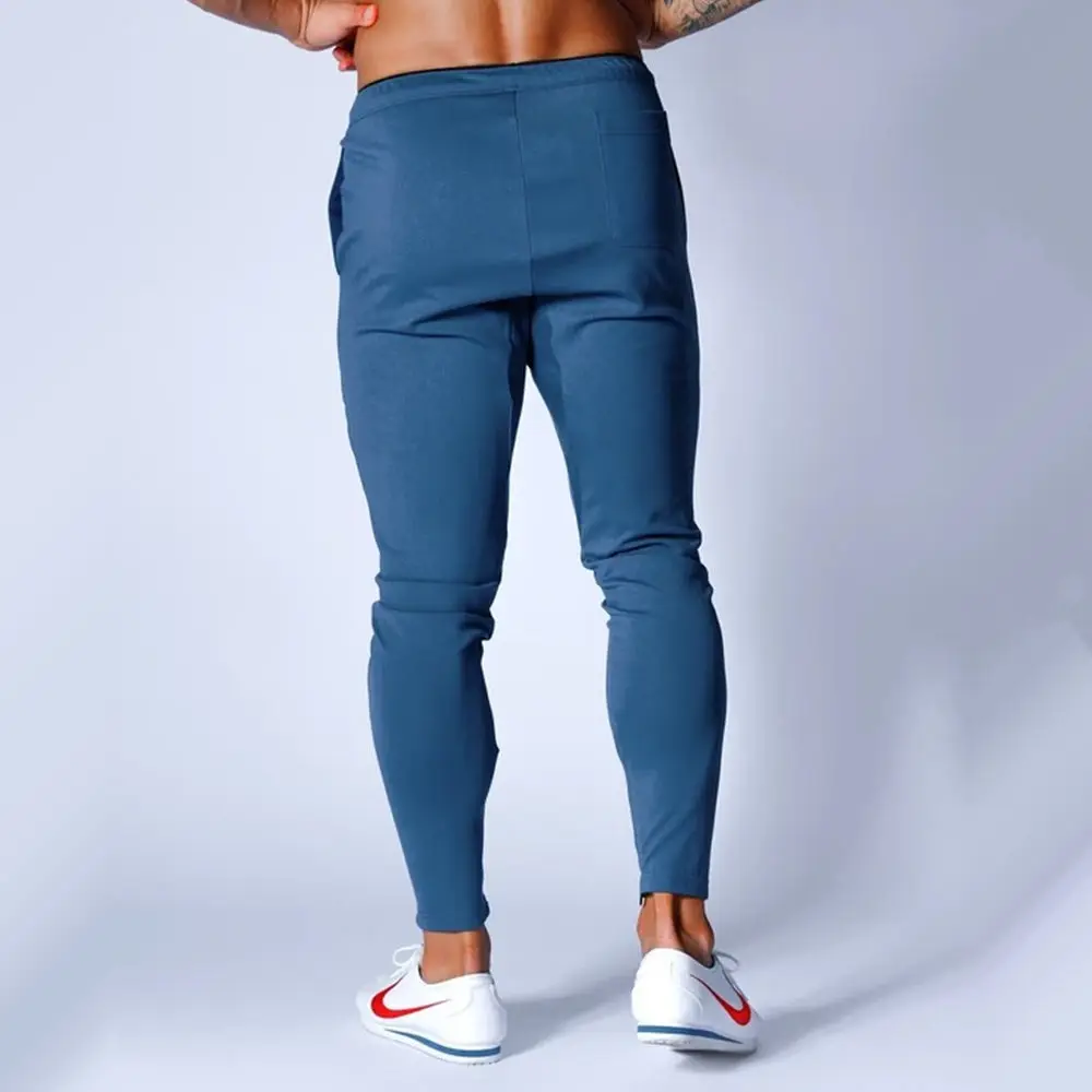 Casual Skinny Pants Men Joggers Sweatpants Gym Fitness Workout Trackpants  Autumn Male Running Sports Cotton Trousers