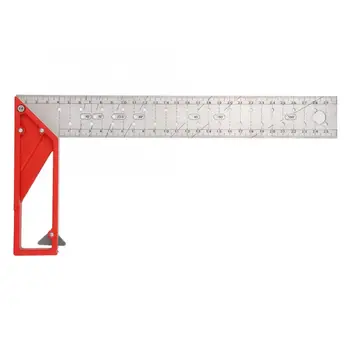 

45/90 Degrees Right Angle Ruler Stainless Steel Woodworking Measuring Tool For Convenient Wood Marking