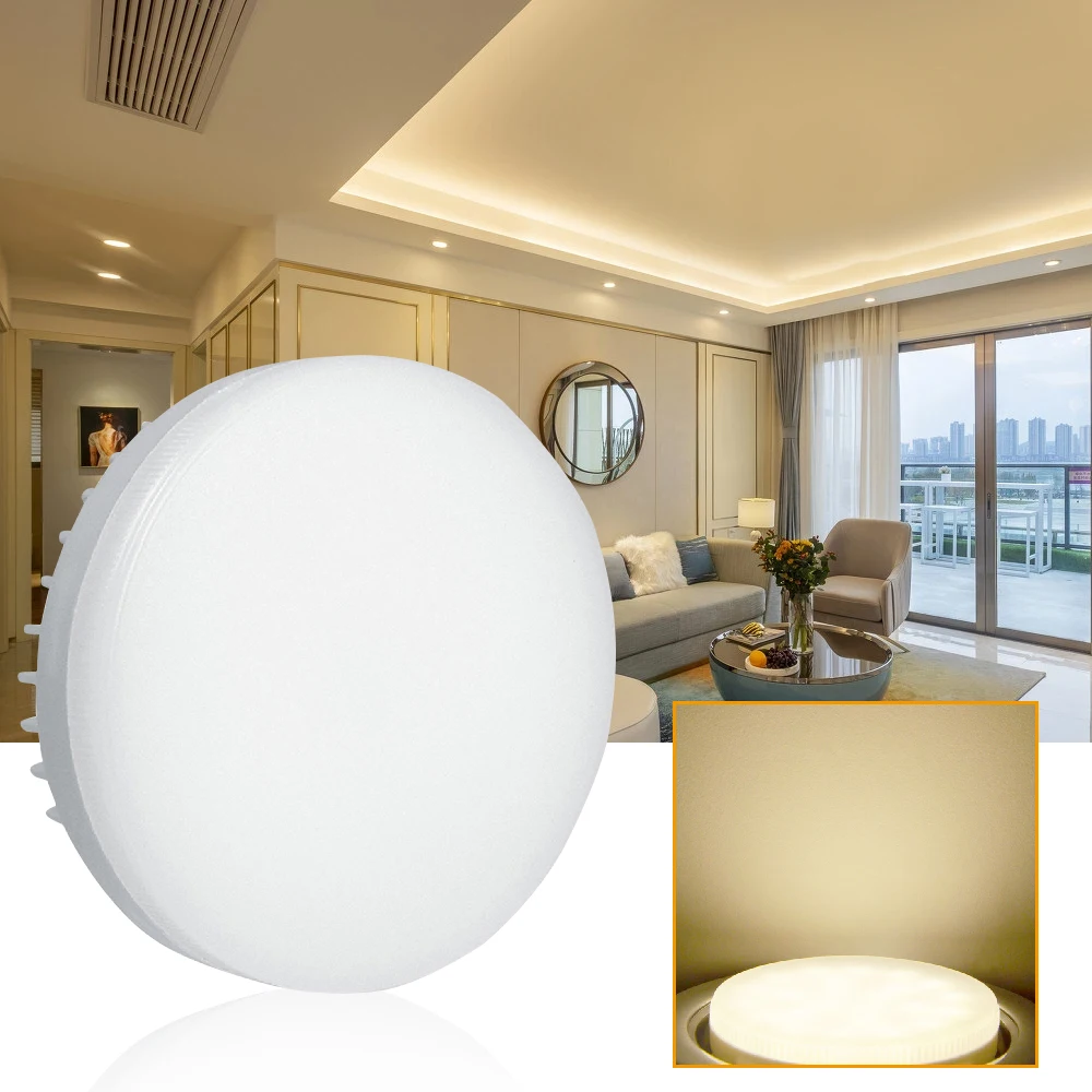 Spot-light 7W Ceiling lamp GX53 LEDs Light Bulbs LEDs Puck Light Under Cabinet Light Replacement of Traditional Lamp
