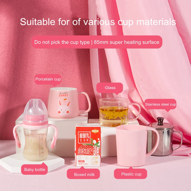 Electric Cup Heater with Phone Holder Coffee Mug Cup Mat Warmer Pad for Home Office Milk Tea Heating Coaster Gift for Friends 3