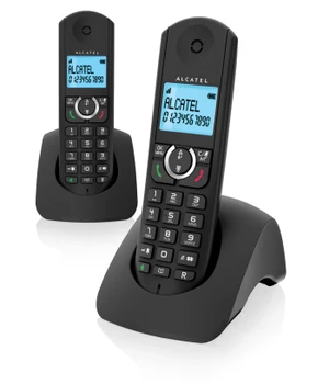 

Alcatel F380-S Duo dial phone DECT black caller calls