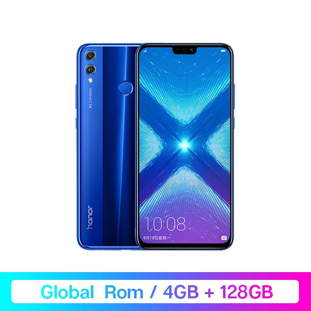 4GB 128GB Blue Смартфон Honor 8X8 X, Восьмиядерный процессор Kirin 710, Goolge Play, 64 ГБ/128 ГБ, 6,5 дюйма, 20 МП, двойная камера заднего вида, не 8 x, Макс., Скидка 1200 руб. /. При заказе от 9800 руб. /Промокод: newyear1200/ - Цвет: 4GB 128GB Blue