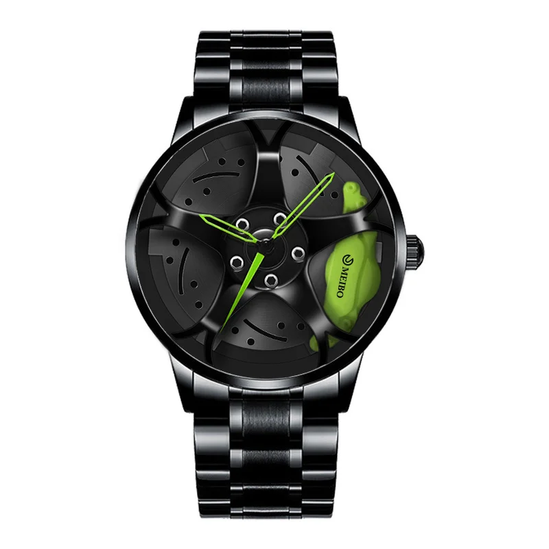 Men 3D Sport Rim Hub Wheel Watches Luxury Male Sports Car Wristwatch Quartz Men's Watches Relogio Masculino for Gift Clock