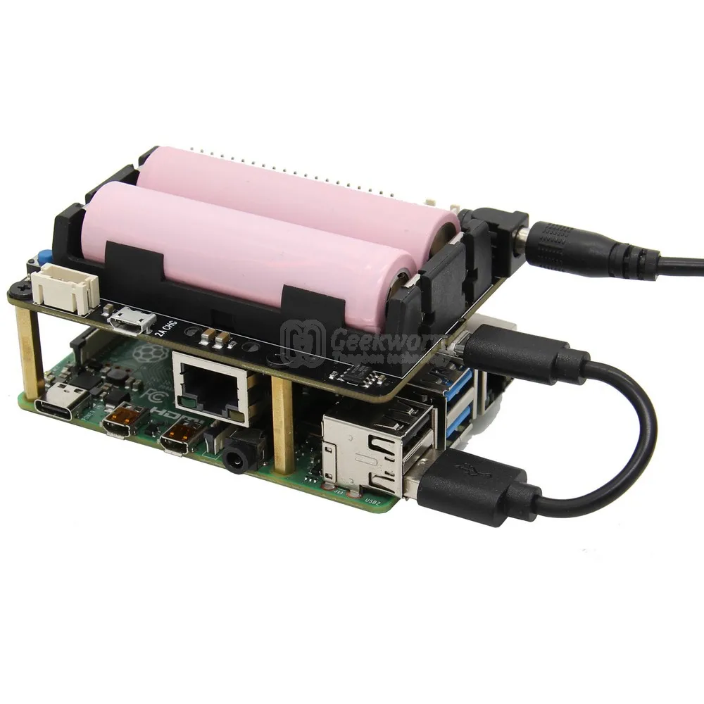 Raspberry Pi 4 Модель B X725 UPS шляпа(18650 мощность макс 5,1 В 8А выход)+ безопасное выключение+ Пробуждение на Lan управление питанием Плата расширения