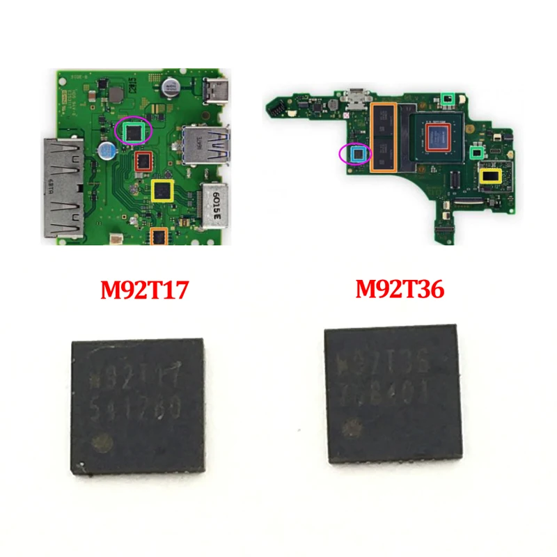 Замена чипа IC M92T36 1 шт. 5 контроль зарядки материнской платы микросхема для