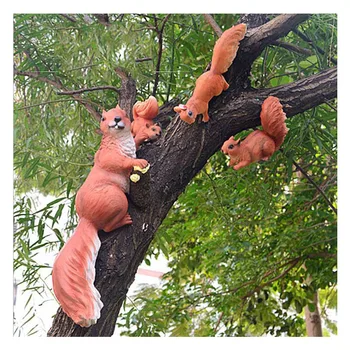 

Outdoor Garden Kindergarten Resin Squirrel Ornament Craft Decoration Home Courtyard Creative Simulation Tree Animal Sculpture