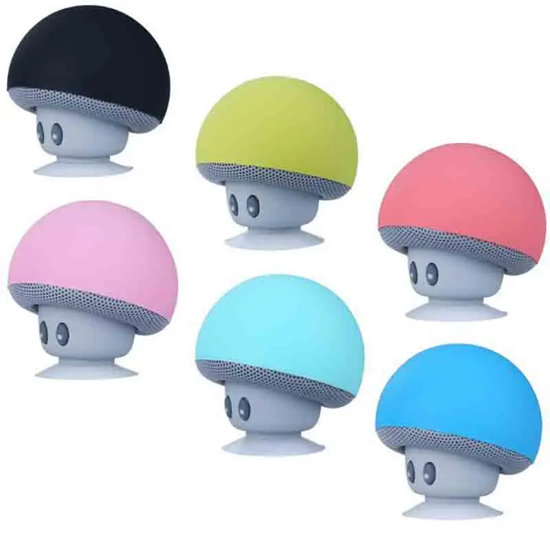 Wireless Bluetooth Speaker Small Mushroom Cartoon Creative Mini Portable Phone Holder Subwoofer Outdoor Speaker