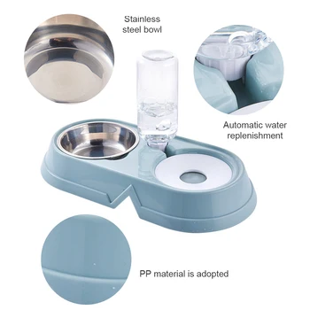

Cat Bowl Dog Water Feeder Bowl Cat Kitten Drinking Fountain Food Dish Pet Bowl Goods Automatic Water Feeder for Small Pet