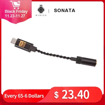

HIDIZS Sonata HD DAC II Hi-Res Type C to 3.5mm HiFi Headphone Earphone Audio Cable Android Phone PC Mac Audio Cable Type C