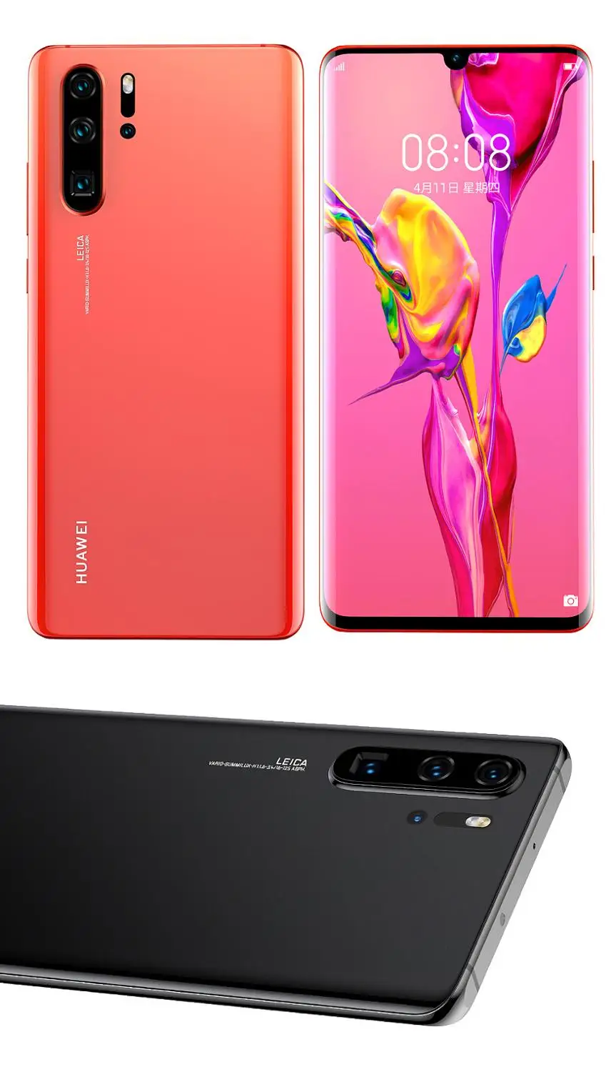 Смартфон huawei P30 6," Kirin 980, четыре ядра, 8 ГБ ОЗУ, 256 Гб ПЗУ, Android 9,1, МП, NFC, отпечаток пальца