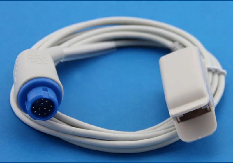 Датчик SpO2 с зажимом для взрослых совместимый Philips 12 контактов 3 метра |