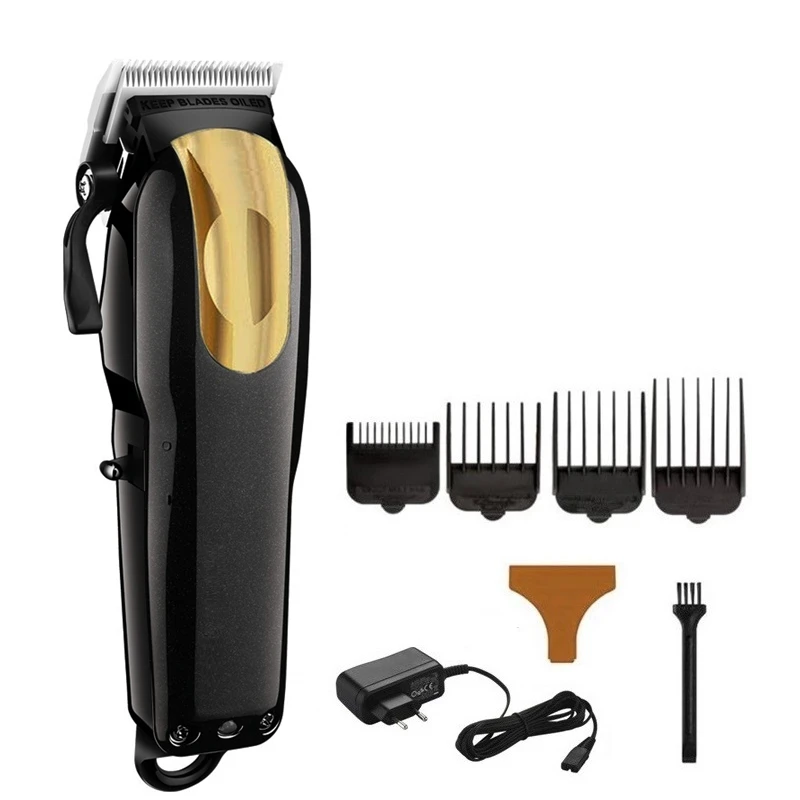 4pcs attached comb Перезаряжаемая профессиональная машинка для стрижки волос, Парикмахерская электрическая машинка для стрижки волос для мужчин, машинка для стрижки волос, совместимая с moser pro - Цвет: 4pcs attached comb