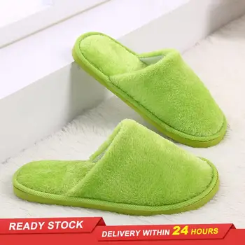 

Lovers male plush indoor home autumn and winter wood floor non-slip warmth mute EVA confinement cotton slippers female