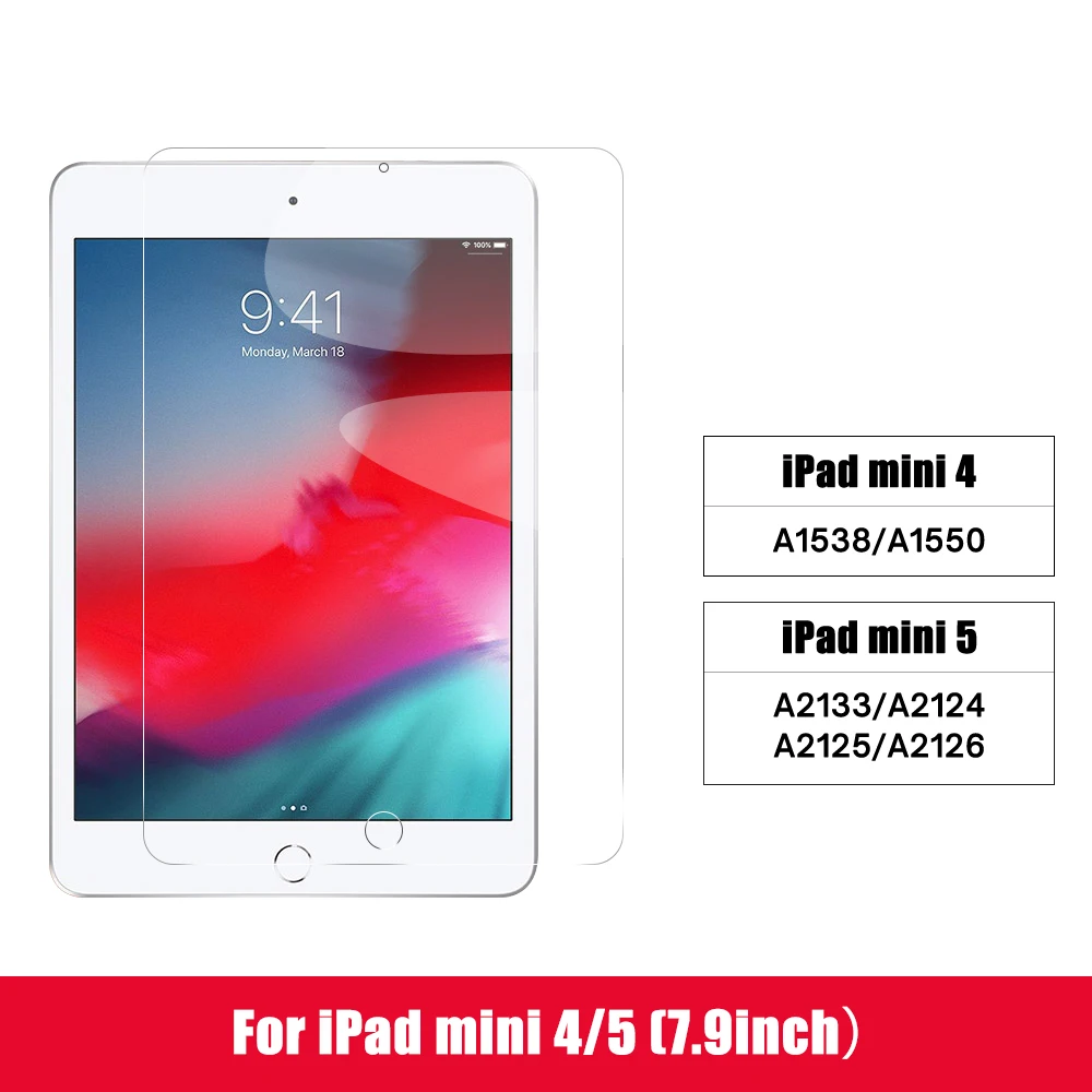 For 2019 iPad 10.2 2020 iPad Pro 11 Air 3 10.5 Screen Protector Tempered Glass For 9.7 iPad 2 3 4 5 6 7th Gen 7.9 Mini 2 3 4 5 samsung tablet charger Tablet Accessories