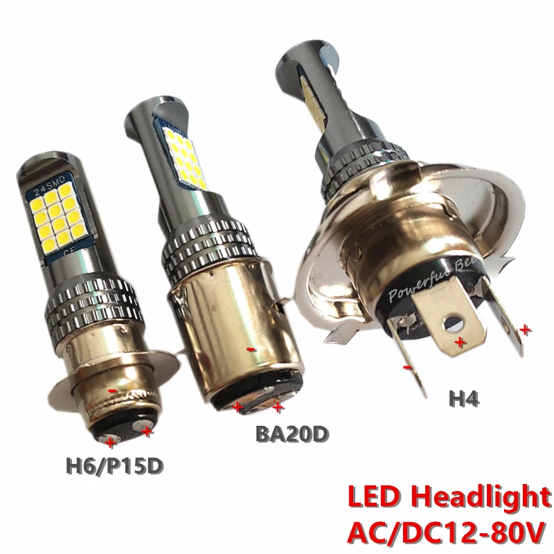 

Motorcycle electrombile led headlight bulb 36W high power super white H4 H6 BA20D p15d Hi/Lo beam headlamp 12-80V