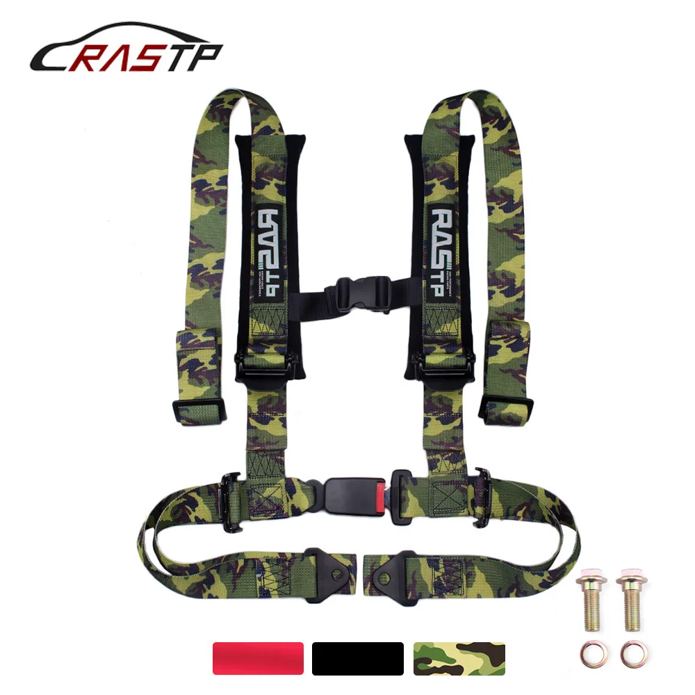 

RASTP-2 inch 4 Point Universal Vehicle Racing Auto Car Safety Seat Belt Buckle Harness RS-BAG035-TP