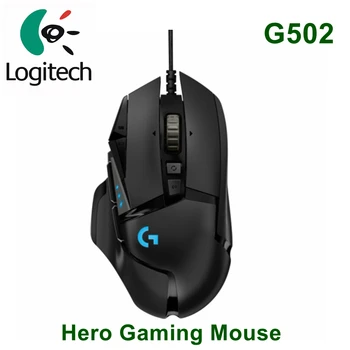 

Logitech G502 Hero Gaming Mouse Programmable 16000DPI RGB USB Computer Mouse Gamer Mice For PUBG LOL Desktop Laptop PC Backlight