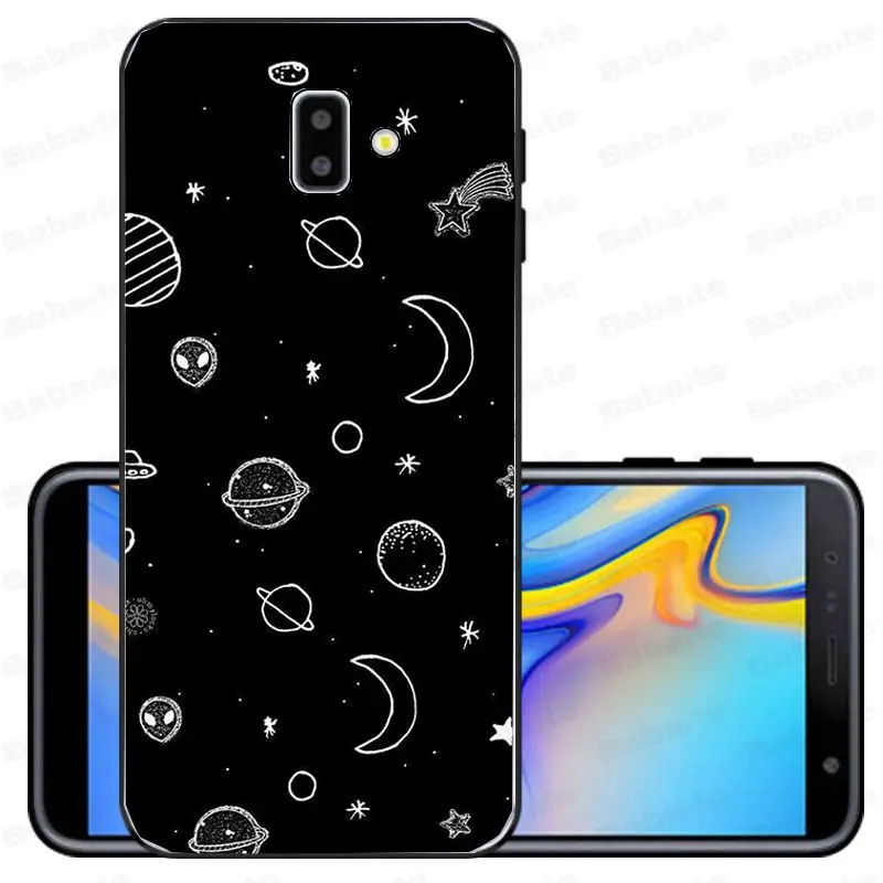 Black With White Moon Stars Space Astronaut