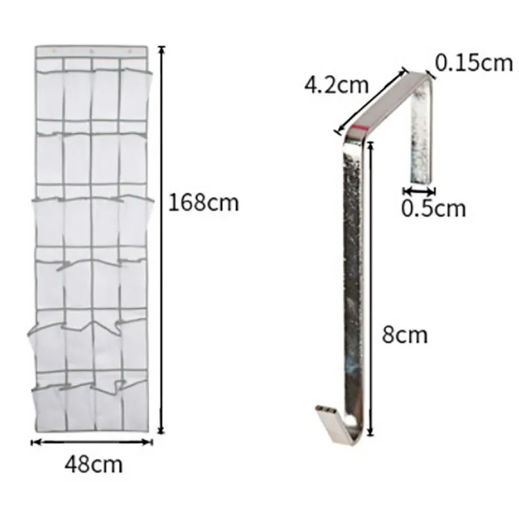 24 сетчатая обувь, сумка для хранения на дверь, Настенная сумка для хранения обуви, держатель для гардероба, семейная Экономия места, товары для украшения дома WF90610