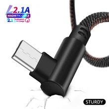2 м Тип usb C 90 градусов быстрая зарядка usb c Тип-c данных шнур Зарядное устройство usb-c для samsung S8 S9 примечание 9 8 Xiaomi mi8 mi6