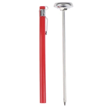 

1 pc Stem Read Dial Display 0-100 Degrees Celsius Range Stainless Steel Soil Thermometer For Ground Compost Garden Supplies