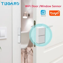Tugard – capteur intelligent d'ouverture/fermeture de porte, wi fi, Tuya, compatible avec Alexa et Google Home, capteur de fenêtre, alarme de sécurité 