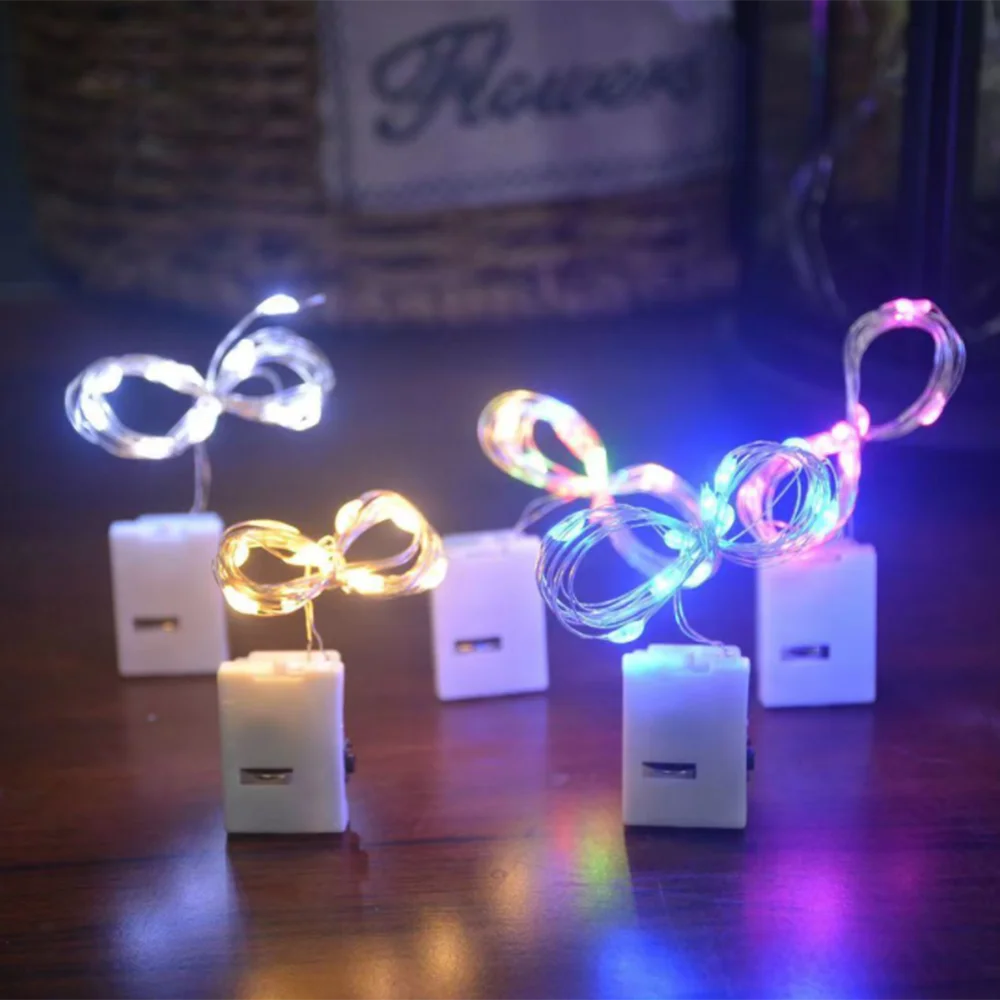 5Pcs Smart Flashing Decoration LED String Lights Christmas Wedding Party Restaurant Fast And Slow Lights With 3* Button Battery led string lights,decorative lights,string lights,led fairy lights
