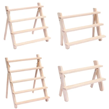 

New Fashion Wooden Stud Earrings Storage Organizer Holder Jewelry Display Earrings Stand Rack Bracelets Holder Assembleable Part