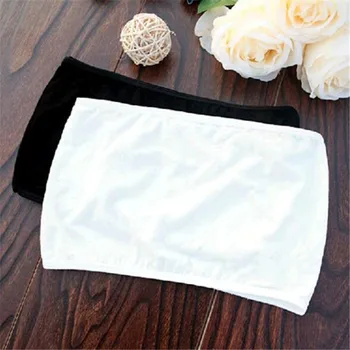 

2020 Summer Women Modal Bandeau Top Solid Breathable Strapless Bra Bandeau Soft Seamless Women Casual Tank Crop Tops