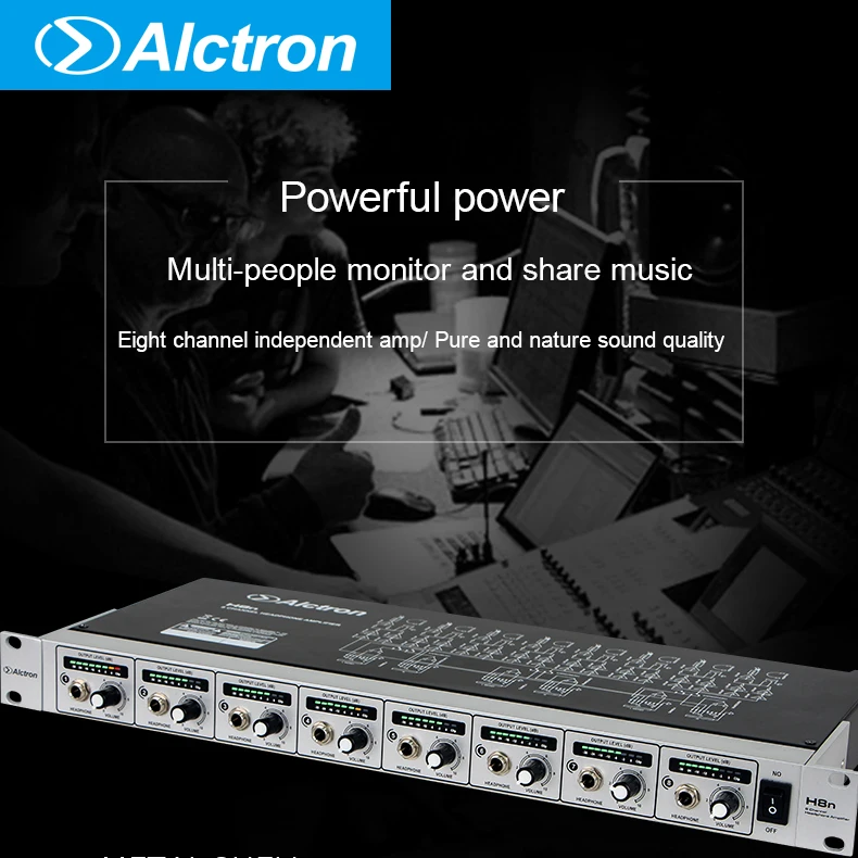 headphone H8N Alctron amplifier used in stage