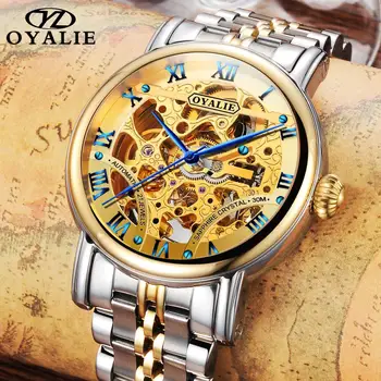 

Skeleton Watch Men 2019 New OYALIE Top Brand Sport Mechanical Watch Luxury Men Automatic Watch Stainless steel reloj hombre
