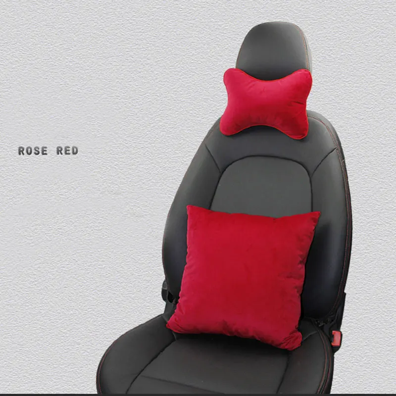 Coussin Appuie-tête Tesla Model 3 S X Y, Simili Cuir Noir, Installation Facile