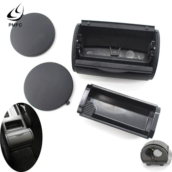

PMFC Rear Ashtray Ash Storage Tray Box + Side Caps Black ABS Plastic For VW/JETTA/GOLF/GTI BORA/MK4 1998-2004 1J0857962H