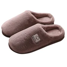 Мужские тапочки; однотонные хлопковые тапочки; Мужская Повседневная Удобная обувь; теплая Нескользящая Мужская обувь; zapatos de hombre; большие размеры