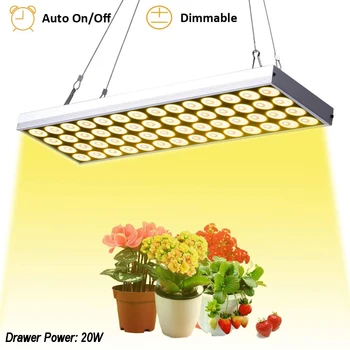 

60W Full Spectrum LED Grow Light Sunlike Plant Growing Lamp Veg Flower Hydroponic Greenhouse Light