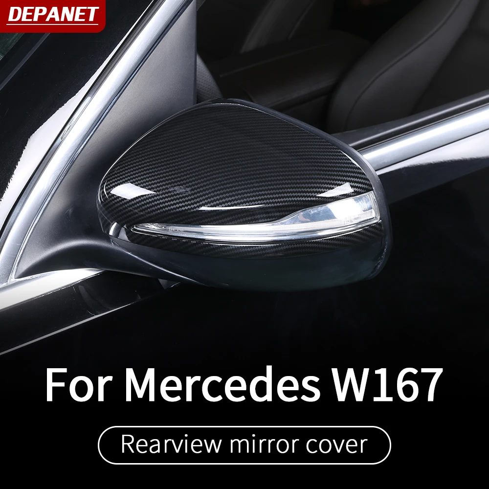 

Rear mirror trim For Mercedes gle w167 v167 new cover supplies gls x167 carbon 2023 gle 350 amg 450 500e exterior accessories