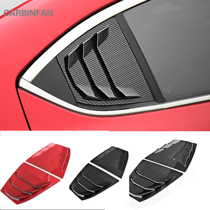 Для Mazda 3 Axela 2014 2015 2016 2017 углеродное волокно ABS заднее окно Hanlde треугольная чаша
