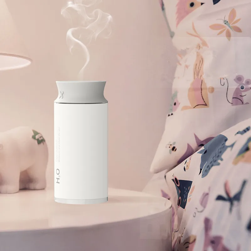 

400ML Aroma Essential Oil Diffuser White Air Humidifier Mini USB Car Cooling Mist Maker with Adjustable Light for Home