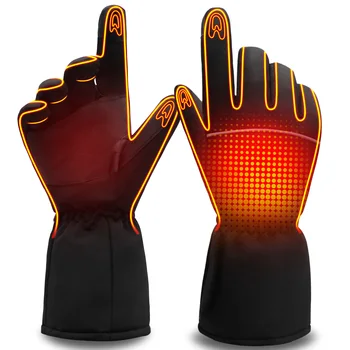 

Unisex Touchscreen Electric Rechargeable Battery Heated Gloves Cycling Waterproof Winter Warm Thermal Gloves ,Hand Warmer (3.7V)