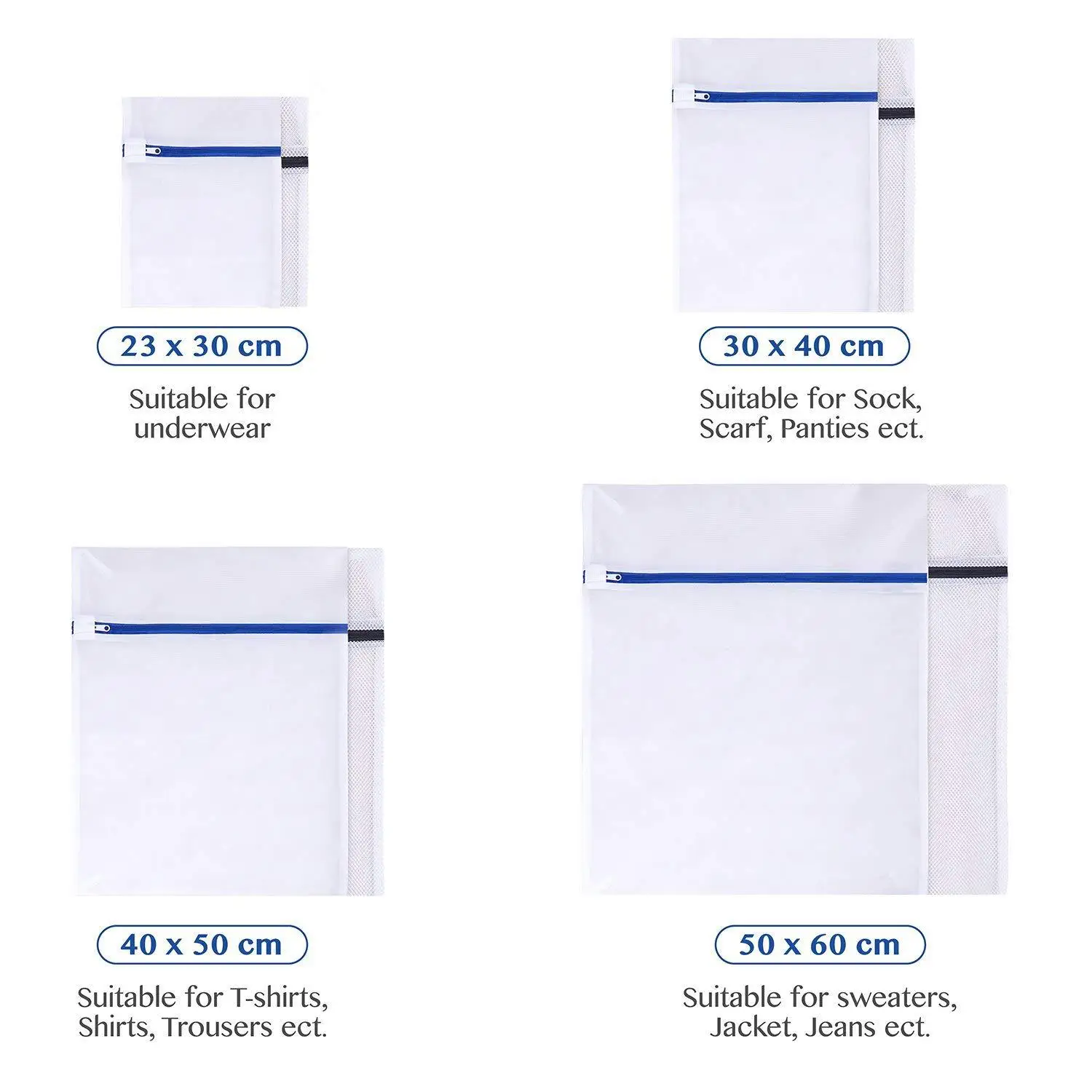15 Size Mesh Laundry Bag Polyester Laundry Wash Bags Coarse Net Laundry Basket Laundry Bags for Washing Machines Mesh Bra Bag