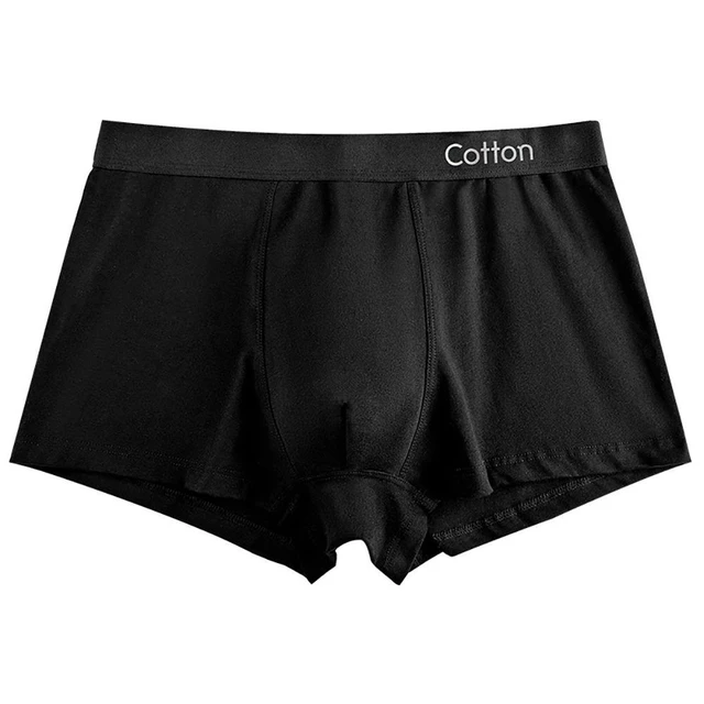 Sexy Men Boxer Underwear Cotton Man Shorts Solid Color Middle Waist  Flexible Shorts Boxer Soft Comfortable Male Panties - Boxers - AliExpress