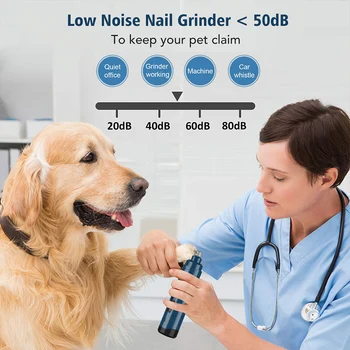 

Rechargeable Nails Dog Cat Care Grooming Electric Pet Nail Sharpener Grinder Automatic Clipper Clipper Pets Paws Nail Cutter